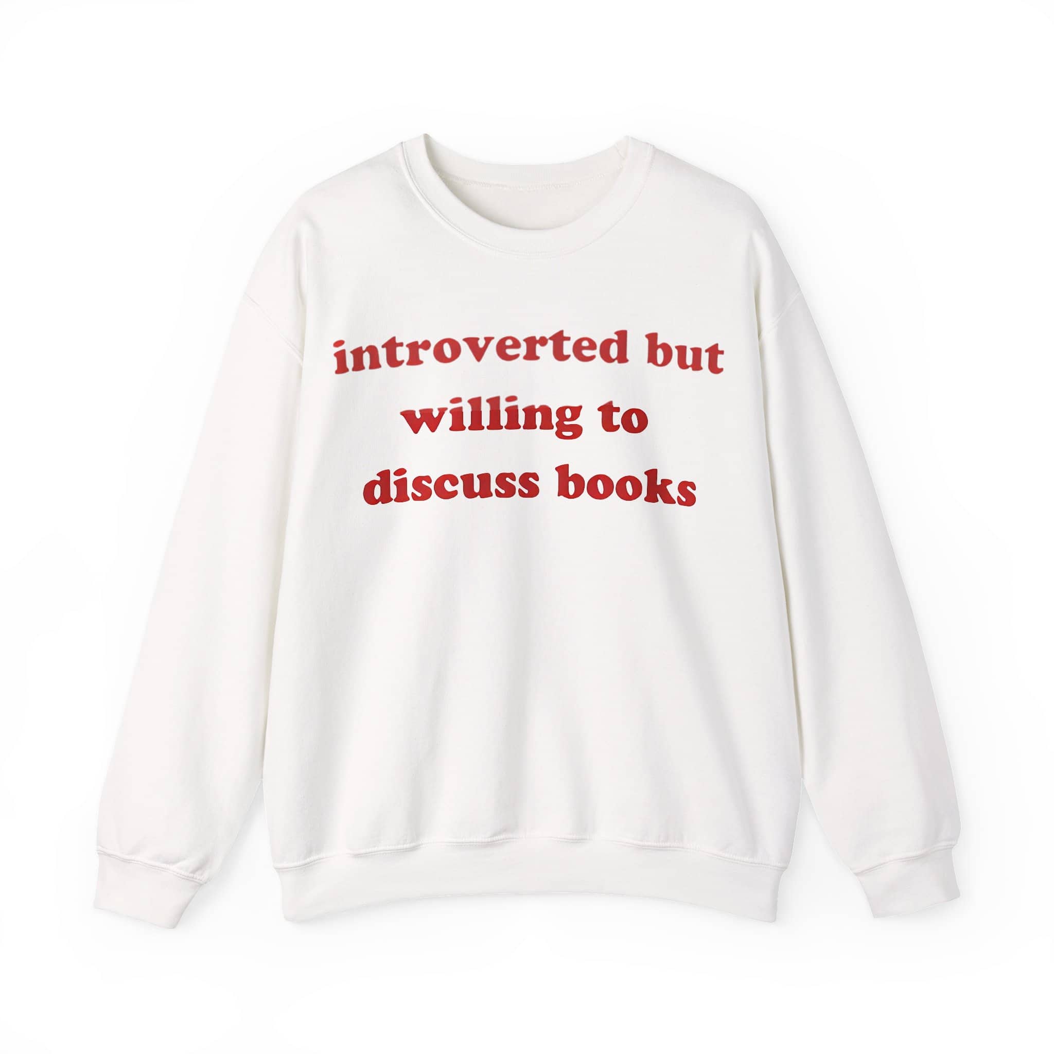 Comfy casual statement sweatshirt with witty text, perfect for affordable, stylish, and cool clothing choices.