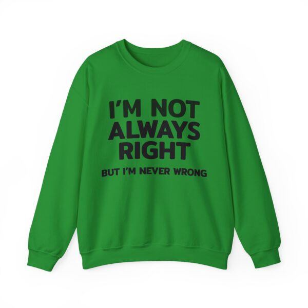 I'm not always right Sweatshirt #DGi50 - Image 5