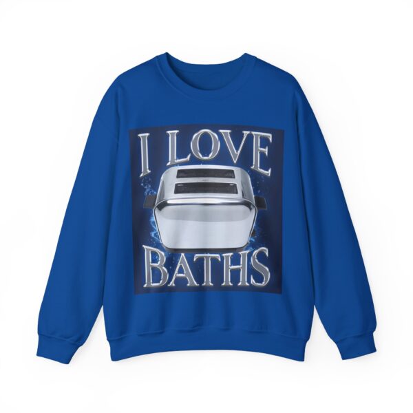 I love baths Sweatshirt #DG29 - Image 3