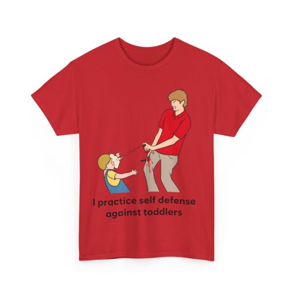I practice self defense against toddlers T-Shirt #DG39 - Image 2