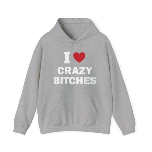 I love crazy bitches Hoodie #DG30 - Image 4