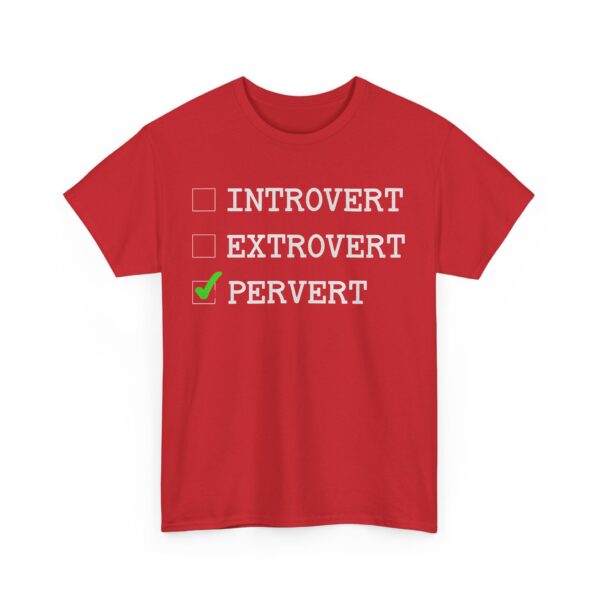 Introvert Extrovert Pervert T-Shirt #U59 - Image 5