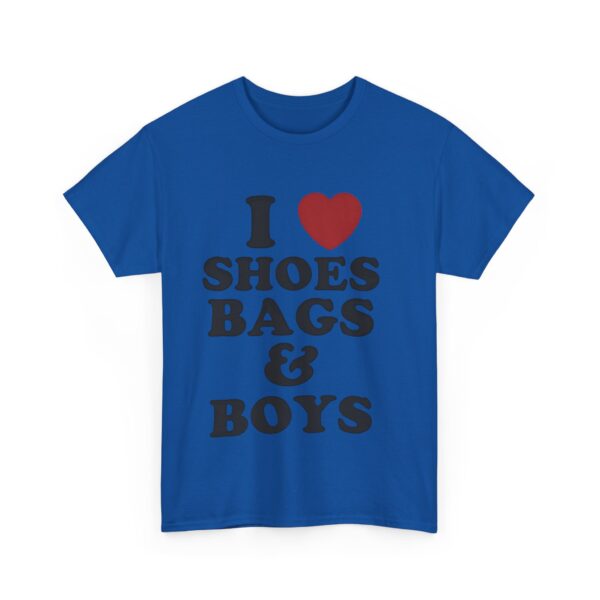 I love shoes bags & boys T-Shirt #DGi43 - Image 2