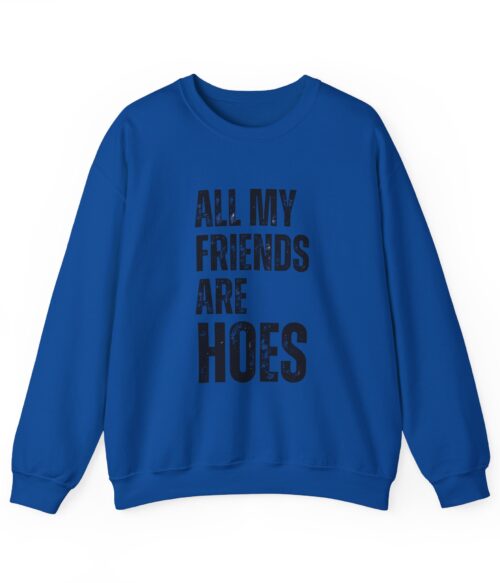 All my friends are hoes Sweatshirt #DGi31