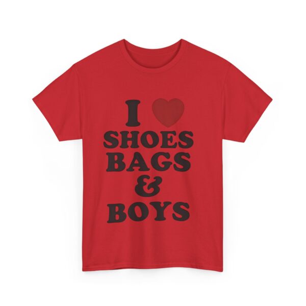 I love shoes bags & boys T-Shirt #DGi43 - Image 4
