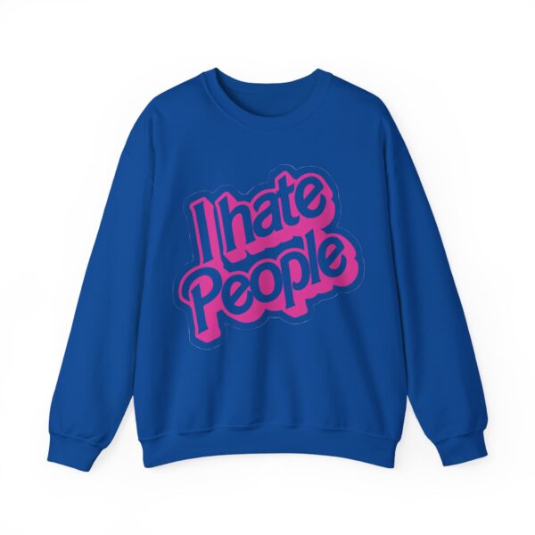 I hate people Sweatshirt #DGi13 - Image 2