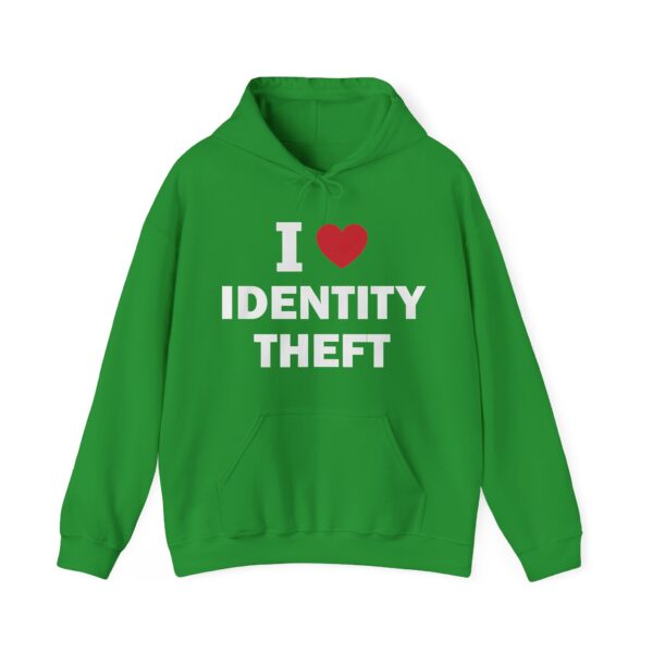 I love identity theft Hoodie #DG32 - Image 2