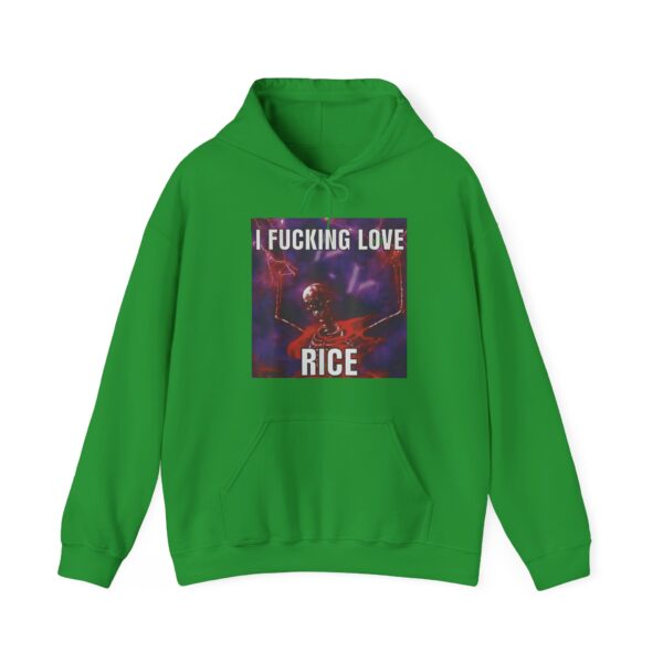 I fucking love rice Hoodie #DG11 - Image 2
