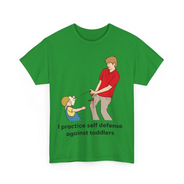 I practice self defense against toddlers T-Shirt #DG39 - Image 4