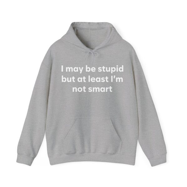 I may be stupid but at least I'm not smart Hoodie #DG41 - Image 4