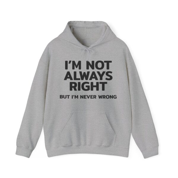 I'm not always right Hoodie #DGi50 - Image 4