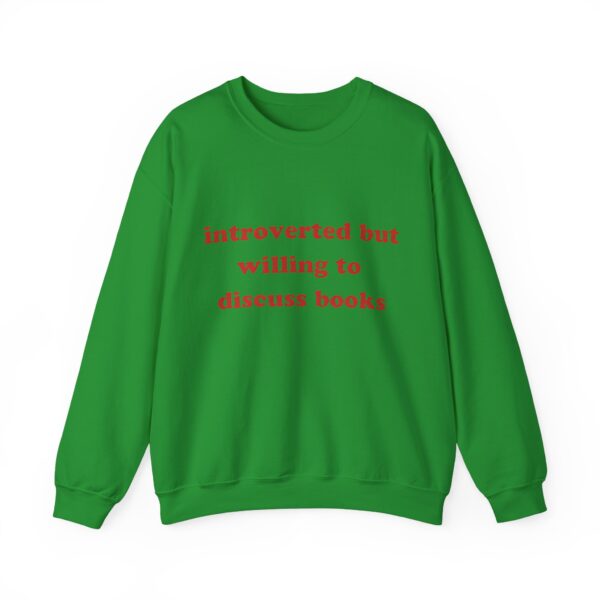 Introverted but willing to discuss books Sweatshirt #DGi17 - Image 2