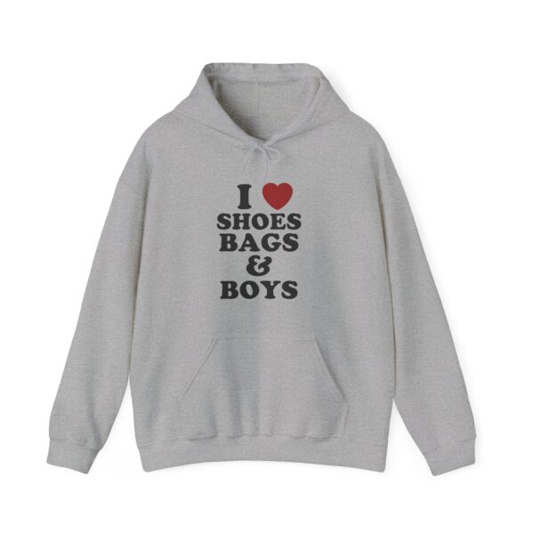 I love shoes bags and boys Hoodie #DGi48 - Image 4