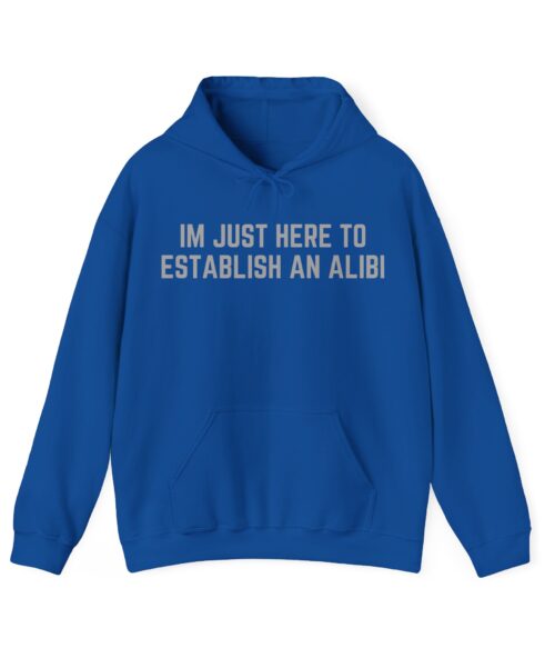 I’m just here to establish an alibi Hoodie #DGi12
