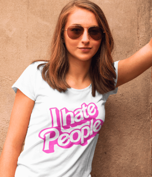 I hate people T-Shirt #DGi8