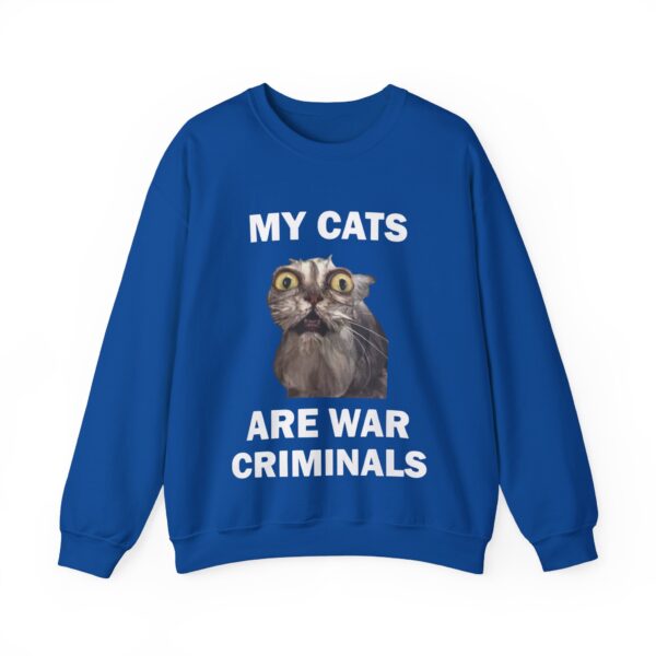 My cats are war criminals Sweatshirt #DGi41 - Image 2