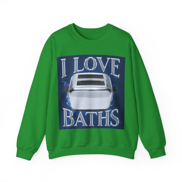 I love baths Sweatshirt #DG29 - Image 2