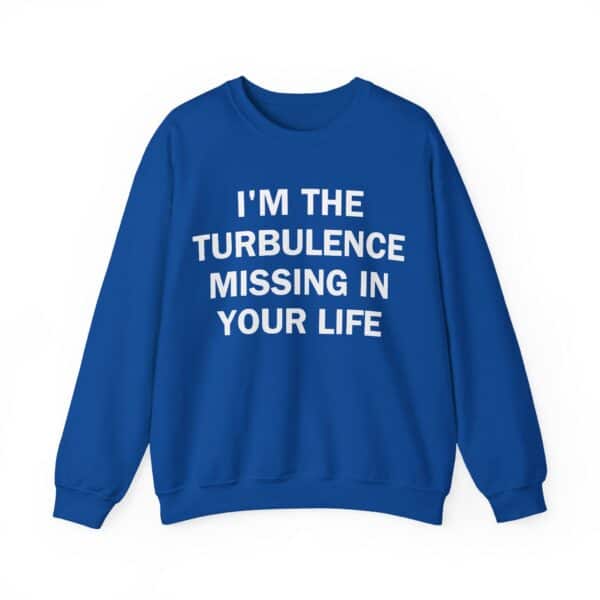 I'm the turbulence missing in your life sweatshirt.
