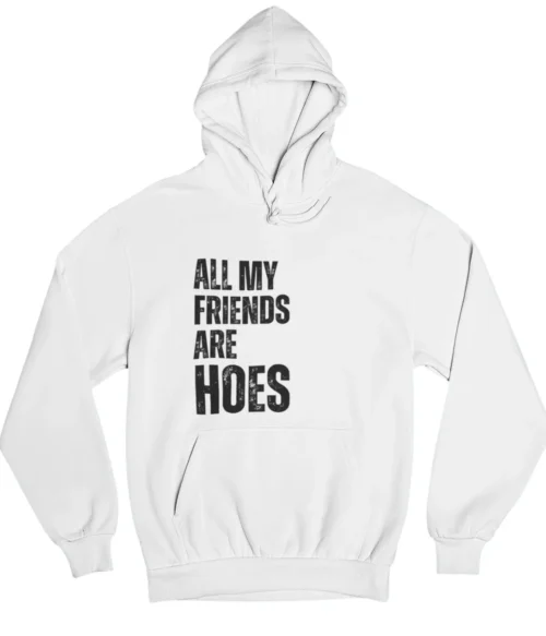 All my friends are hoes Hoodie #DGi31