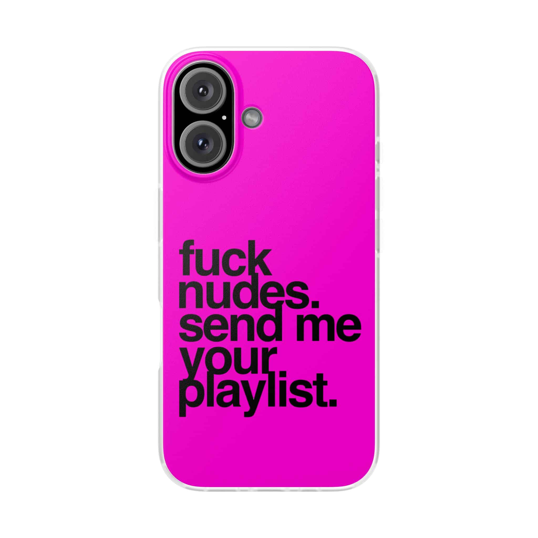 Funny pink phone case with bold statement text for cool, affordable fashion accessories.