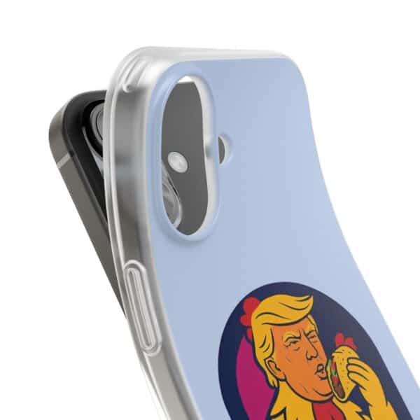 Trendy pop culture phone case with cartoon character design.