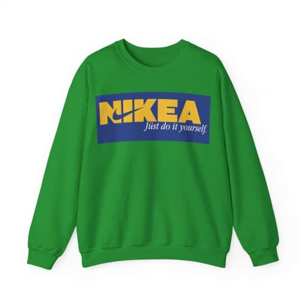 Nikea sweatshirt with bold logo and slogan, trendy and affordable casual wear for a cool relaxed look, perfect for everyday street style and budget-friendly fashion.