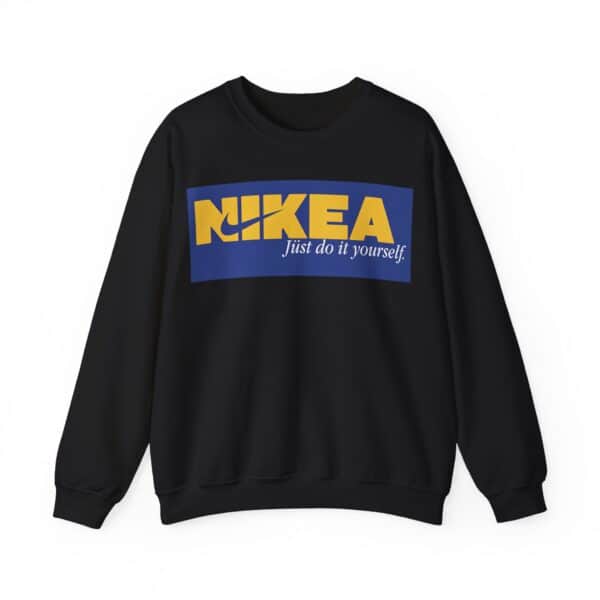 Nikea casual oversized sweatshirt with bold logo and slogan, perfect for a cool, affordable streetwear look.