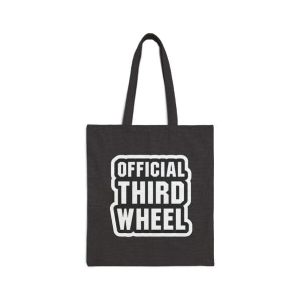 Off white tote bag with bold printed slogan for trendy casual outfits.