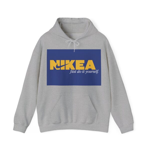 Nikea hoodie with a humorous slogan print, perfect for casual wear and street style. Comfortable, affordable, and trendy, ideal for those looking for cool statement clothes on a budget.