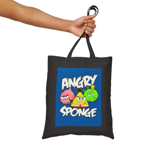 Angry sponge Tote Bag #BGi9 - Image 3