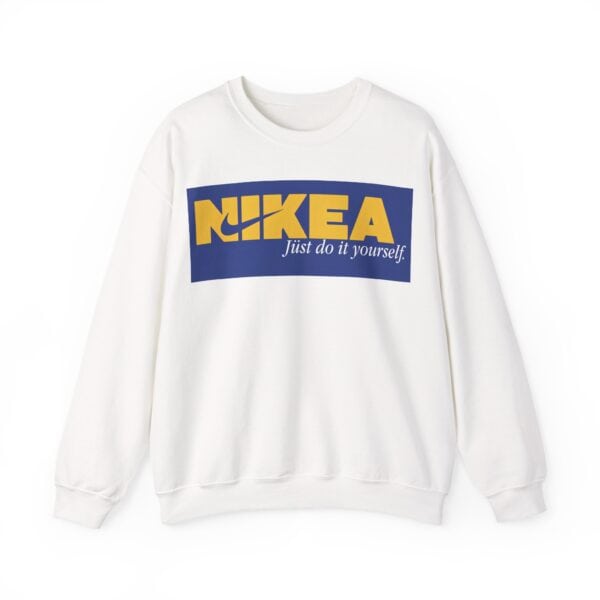 Nikea logo sweatshirt with casual "Just do it yourself" slogan, perfect for stylish and affordable everyday wear.