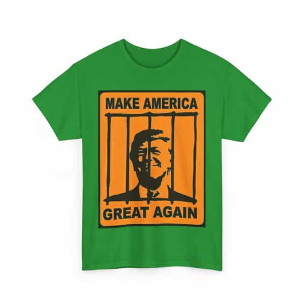 Make America Great Again political statement t-shirt with humorous design.