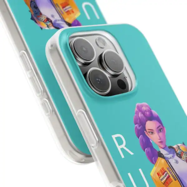 Crisp, colorful phone case with a cool graphic design featuring a stylish cartoon character and vibrant colors, perfect for trendy, affordable, statement accessories.