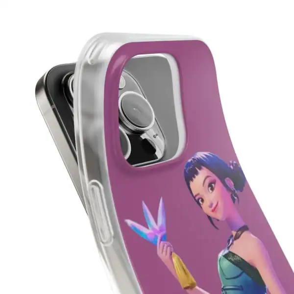 Stylish phone case with colorful animated character design, perfect for kids and teens. Made from durable, lightweight material to protect your phone while adding a fun, trendy look.