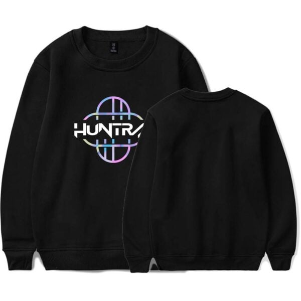 Hustle Cool Statement Clothes - Unisex Black Sweatshirt with Modern Graphic Design, Trendy and Affordable Streetwear.