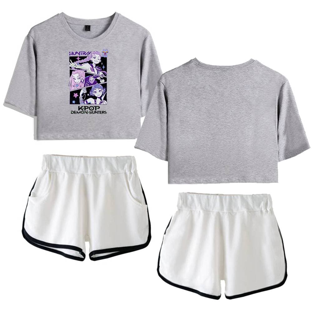 Comfy cool statement clothes, casual streetwear outfits for teens and young adults featuring graphic crop tops and sporty shorts, perfect for a trendy, affordable, and stylish look.