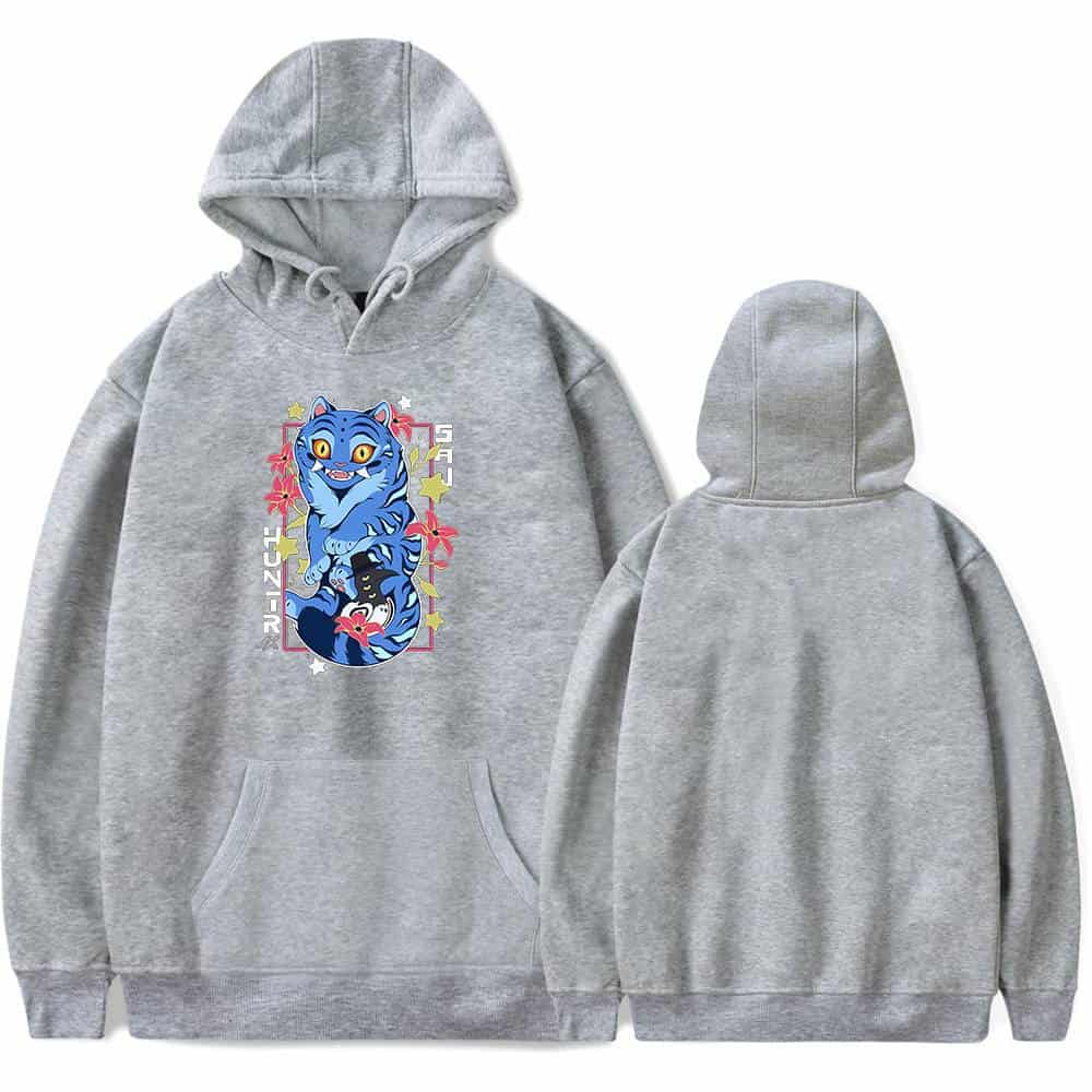 Cute cool statement hoodie with a colorful cartoon tiger design, perfect for casual streetwear and everyday fashion statements. affordable and trendy for all ages.
