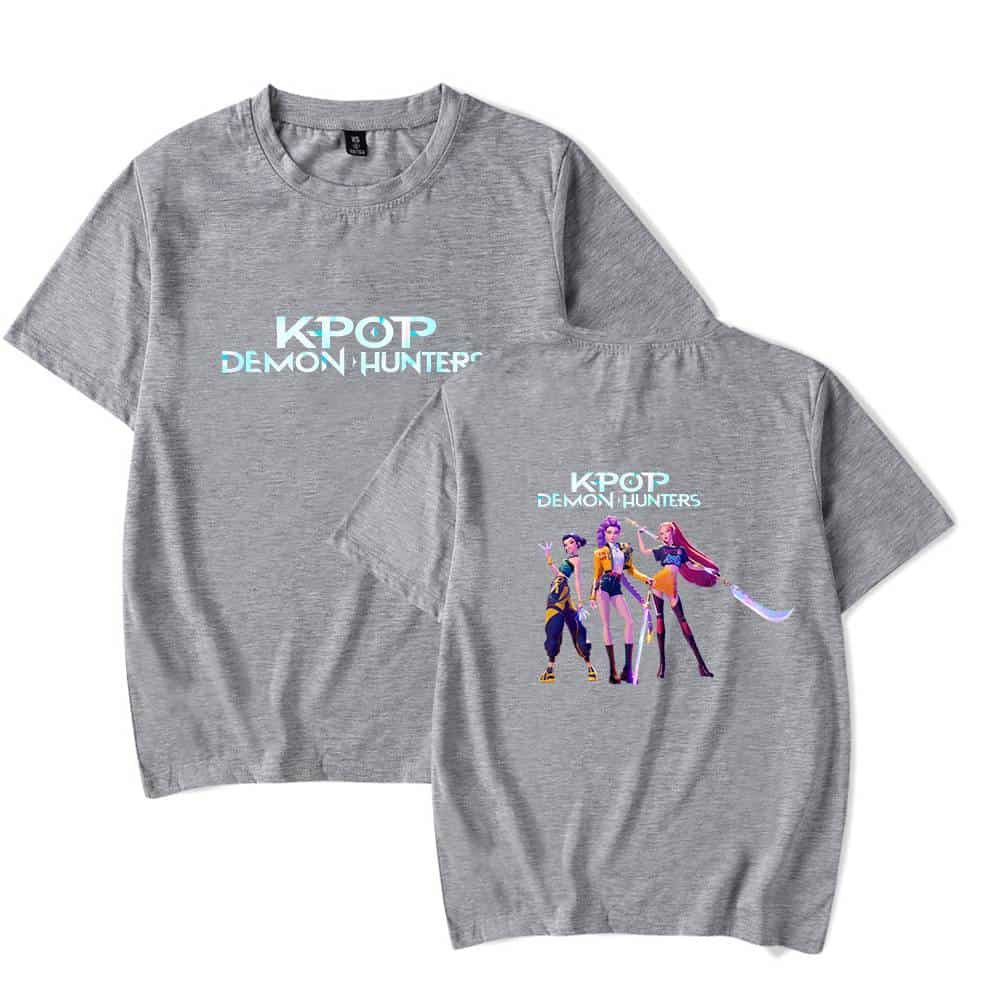 Kpop Demon Hunters graphic t-shirt, casual cool statement clothing.