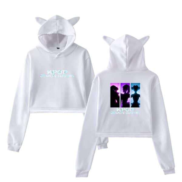 KPOP Demon Hunters hoodie with playful devil horn accents, perfect for a casual, trendy look. Made from affordable, comfortable fabric to keep you stylish and cool without breaking the bank.