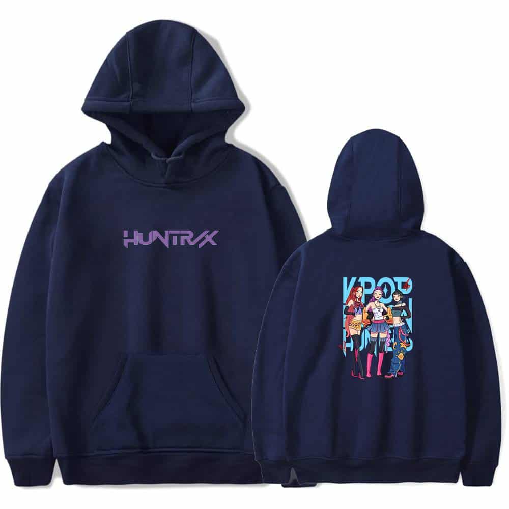 HuntX and KPOP girl group graphic hoodies in trendy, affordable streetwear style. Perfect for casual, cool, statement outfits with a youthful vibe.