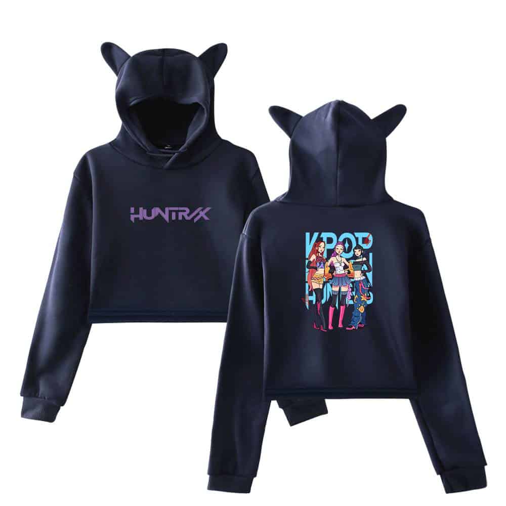 Hoodie with playful animal ears, featuring bold graphic prints for a cool, trendy look. Perfect for casual wear and making a statement with affordable, stylish clothing.