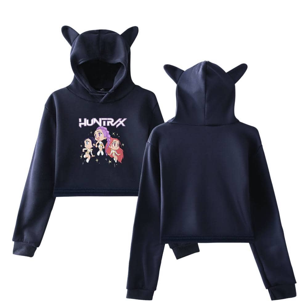 Hooded sweatshirt with playful cartoon graphics and cat ear details, perfect for a cool, casual look. Affordable, trendy, and fun statement clothing for kids.